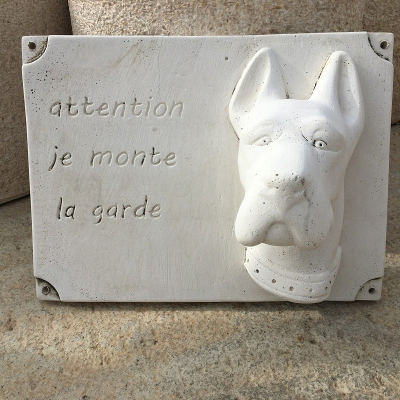 PLAQUE ATTENTION AU CHIEN