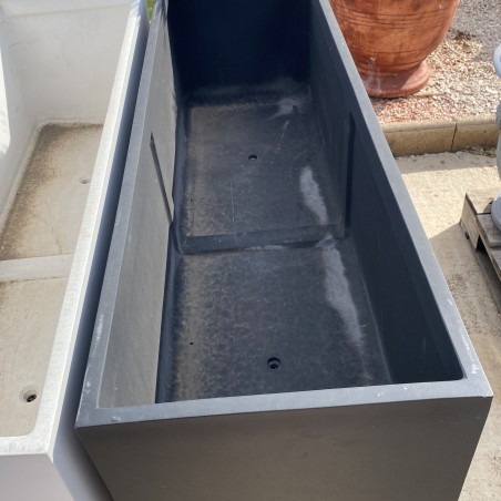 JARDINIERE BASSE 120 ANTHRACITE