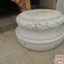 SOCLE ANTIQUE BLANC