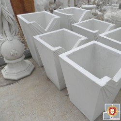 POT MODERNE BLANC (GRAND MODELE)