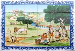 AZULEJO RAMASSAGE D OLIVES - 24 PCS