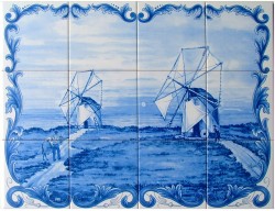 AZULEJO MOULIN A VENT - 12 PCS